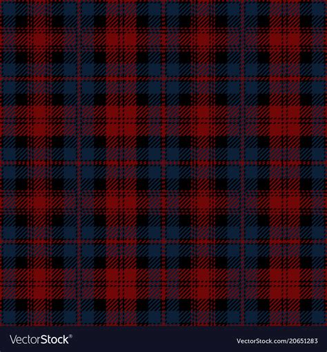 Blue And Red Tartan Plaid Seamless Pattern Vector Image