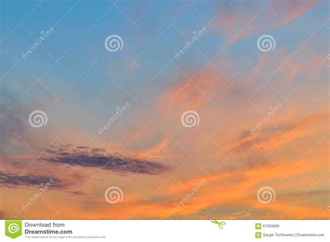 Gentle Sunset Landscape Stock Image Image Of Atmosphere 67009689