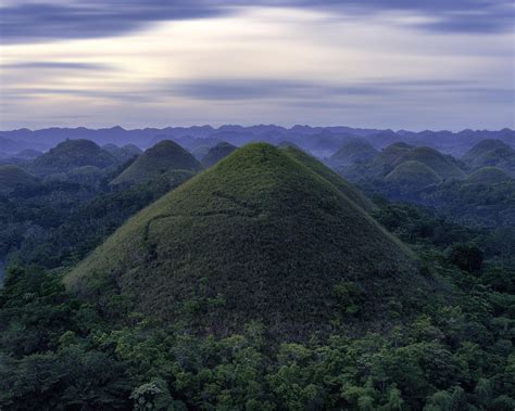The Chocolate Hills Bohol The Philippines Forest Sunset River Forest