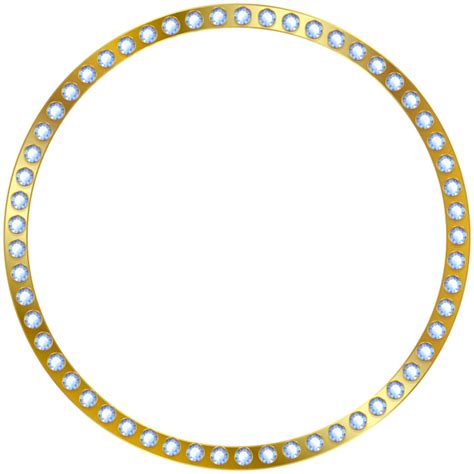 Round Border Frame Gold Transparent PNG Image | Scrapbook frames, Frame border design, Border frame