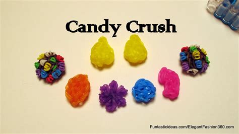 Rainbow Loom Candy Crush Saga Yellow Candy Charm How To Youtube