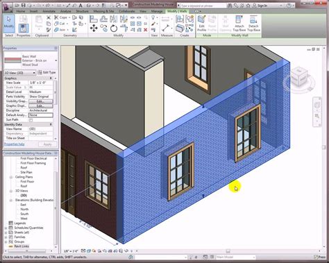 Jun 17, 2019 · a huge portion of your work process in revit is annotating and detailing your 3d model with 2d details and annotations. Revit Architecture 2012 Construction Modeling - YouTube