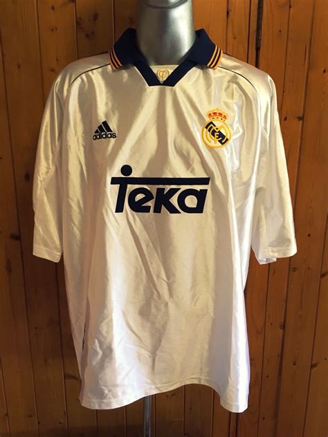 Classic Football Shirts Real Madrid - Men's 1998 Real Madrid Home Football Shirt Retro XXL Adidas | (With