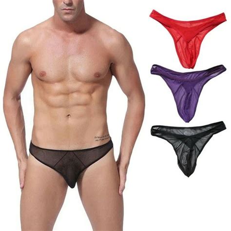 Jual R167 Celana Dalam Pria Transparan Sexy Thong G String Laki Suami