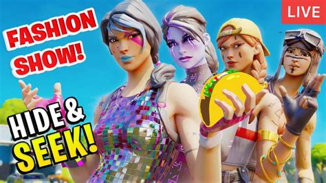 Fortnite Fashion Show Live Skin Competition Custom Matchmaking Youtube