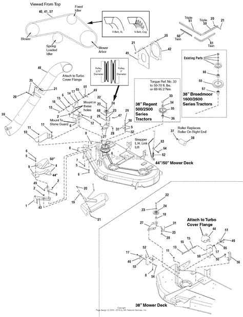 Simplicity 44 Mower Deck Parts Diagram