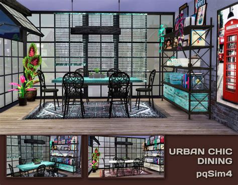 Urban Chic Dining By Mary Jiménez At Pqsims4 Sims 4 Updates