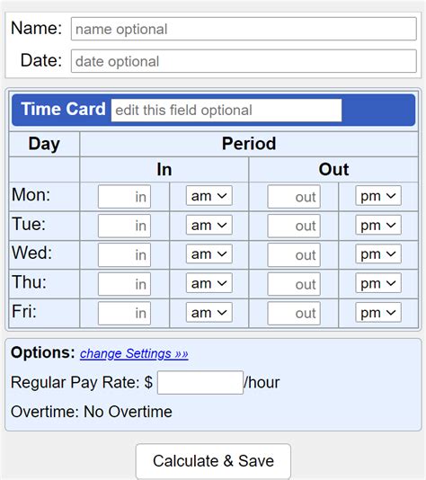Easy To Use Time Card Calculator For Payroll Geekflare