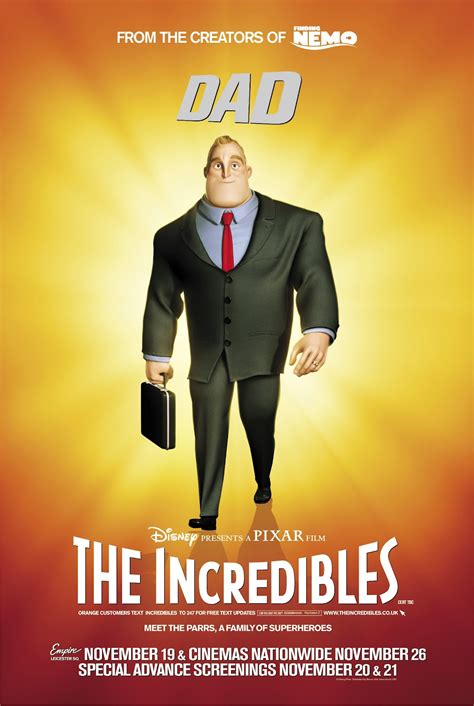 Walt disney pictures, pixar animation studios. The Geeky Nerfherder: Movie Poster Art: The Incredibles (2004)