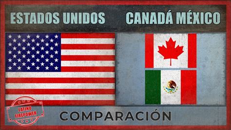 Estados unidos vs canadá previa. ESTADOS UNIDOS vs CANADÁ, MÉXICO - Militar Comparación ...