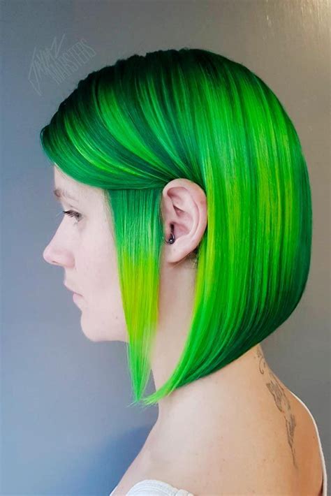 30 captivating ideas for green hair that will inspire you to take the plunge neon green hair