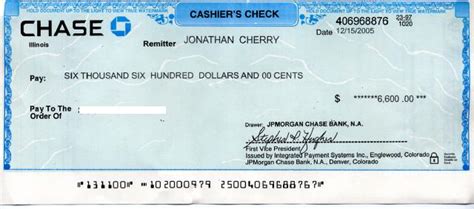 Similar to a cashier's check, a money order is a widely accepted alternative to cash or a personal check. Fifth Third Bank Cashiers Check