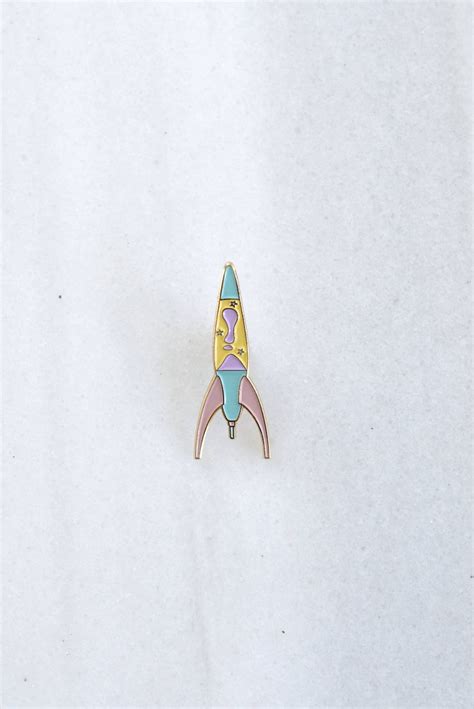 Pastel Rocket Enamel Pin Enamel Pin Lapel Pin Pins Enamel Etsy