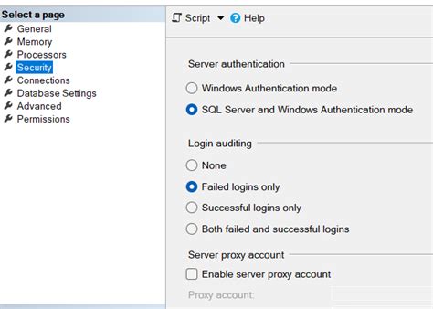 Sql Server Change Authentication Mode From Windows To Sql Server Authentication