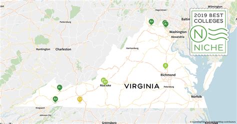 Colleges In Virginia Map Map Of New Hampshire