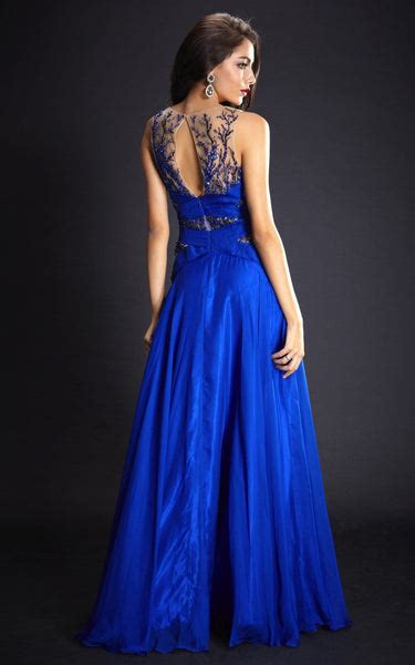 Sassy Blue Evening Gown Dress The Kewl Shop