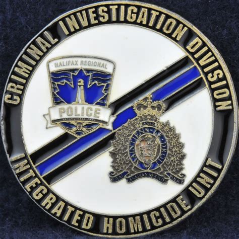 Halifax Regional And Rcmp Integrated Homicide Unit Challengecoinsca