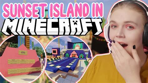 Sunset Island In Minecraft Entire Realm 🏰 Royale High Youtube