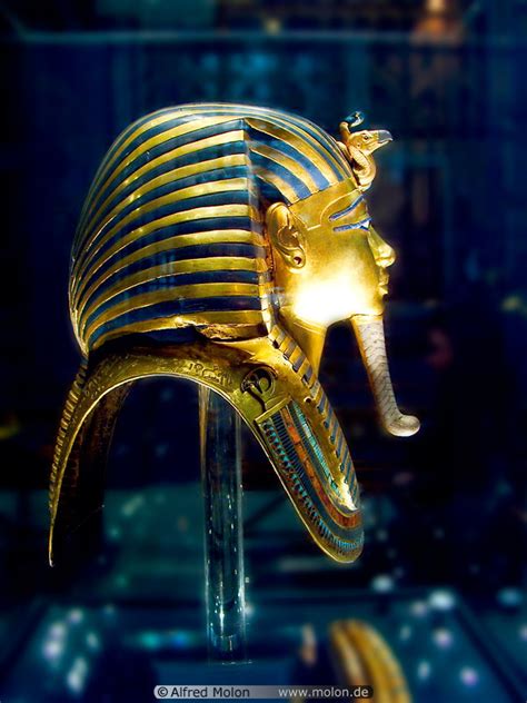 Photo Of Golden Funerary Mask Of Tutankhamun Egyptian National Museum