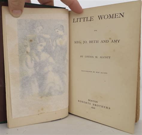Little Women By Alcott Louisa May Very Good Hardcover 1868 First