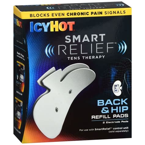 Icy Hot Smart Relief Tens Therapy Refill Pads Back And Hip 1 Ea
