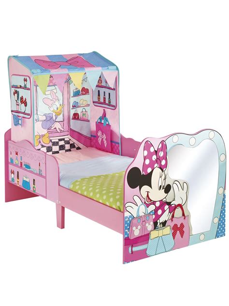 I wanted something girly…really cute. Disney Minnie Mouse Toddler Bed and Canopy by HelloHome ...