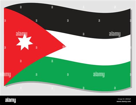Jordanian Official Flag Stock Vector Images Alamy