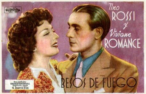 An Old Movie Poster For The Romantic Film Beso De Fugo With A Man And