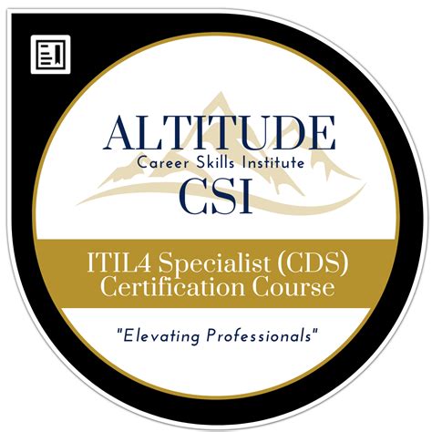 Itil 4 Specialist Create Deliver And Support Cds Training