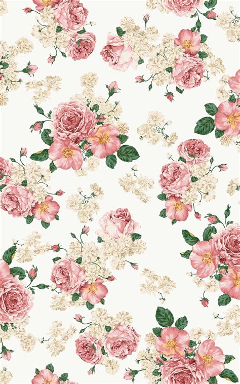High Res Vintage Pink Flower Wallpaper Floral Wallpaper Iphone Pink