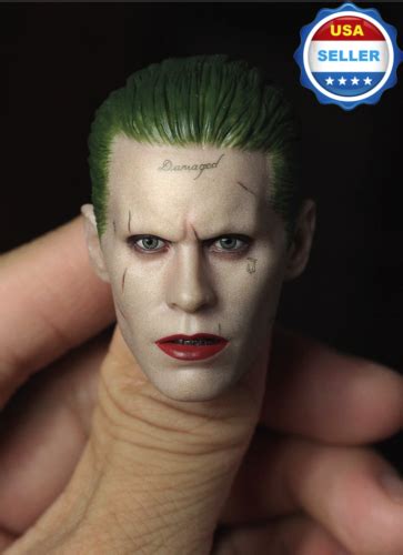Custom 16 Scale Joker Head Sculpt Jared Leto Suicide Squad Batman For Hot Toys Ebay