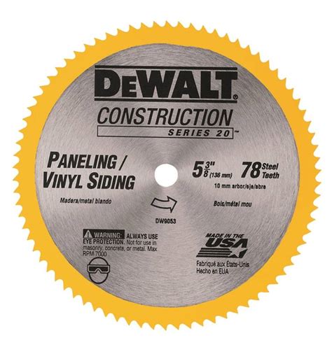 Dewalt Dw9053 Circular Saw Blade 5 38 In Dia 10 Mm Arbor 80 Teeth