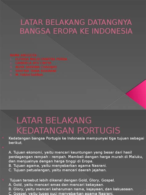 Pdf Latar Belakang Datangnya Bangsa Eropa Ke Indonesia Dokumen Tips
