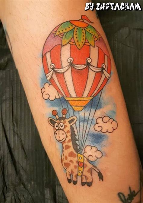 Pin By Amber Vick On Tattoos Hot Air Balloon Tattoo Air Balloon Tattoo Balloon Tattoo