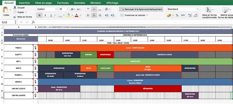Planning Excel De Gestion Du Personnel Netside Planning