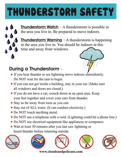 Thunderstorm Safety Tips Thunderstorms Summer Safety Lightning Safety