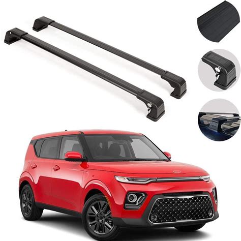 Omac Roof Rack Crossbars Compatible With Kia Soul 2020 2021 Luggage