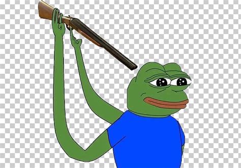 Pepe The Frog Gun Meme Weapon PNG Clipart Amphibian Cartoon Feeling