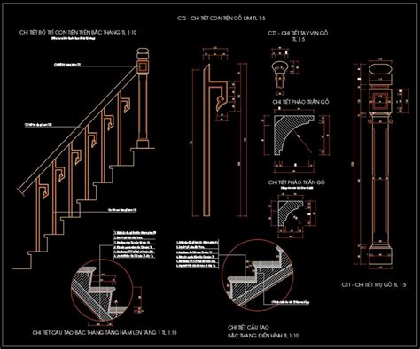 17details Handrail Stairs Handrails Autocad Free Download