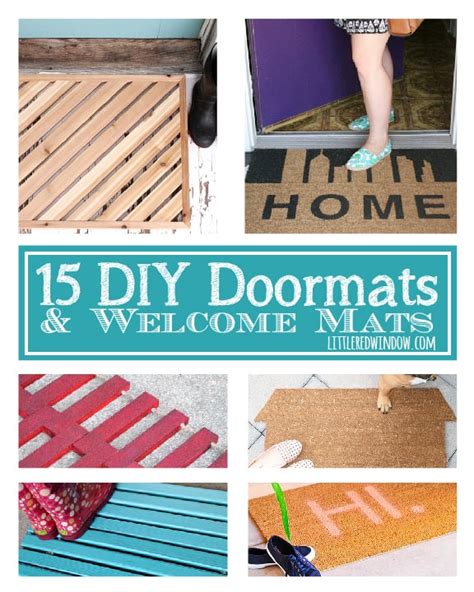 15 Diy Doormats And Welcome Mats Little Red Window