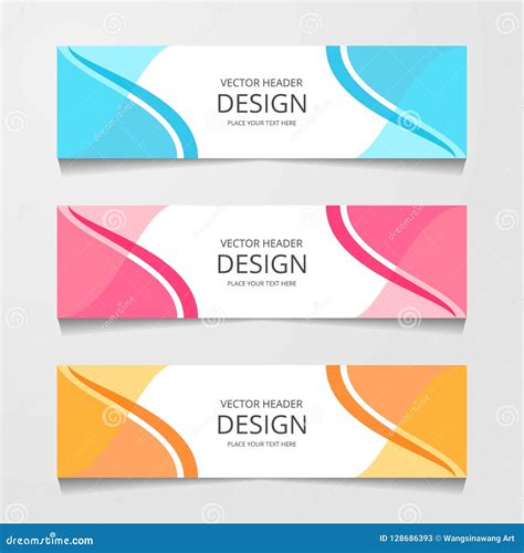 Abstract Design Banner Web Template Layout Header Templates Modern