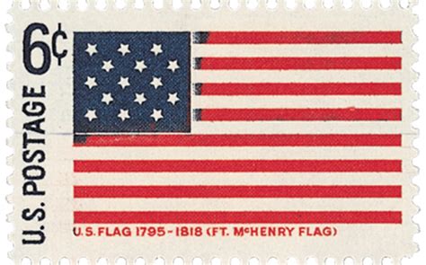 1346 1968 6c Historic American Flags Fort Mchenry Mystic Stamp Company