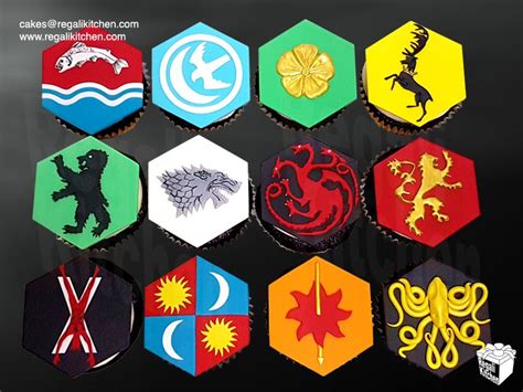 Game Of Thrones Cupcakes Got House Sigils Cupcakes