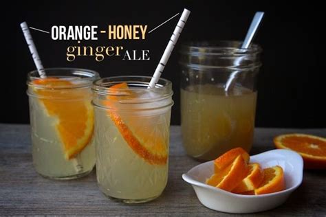 Orange Honey Ginger Ale Shutterbean Honey Ginger Ale Yummy Drinks
