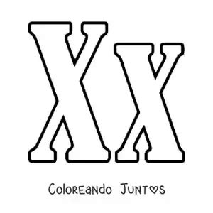 Dibujos De La Letra X Para Colorear Gratis Coloreando Juntos