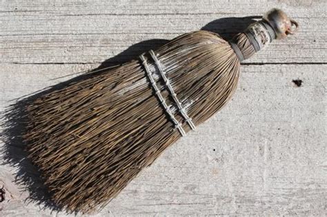 Vintage Whisk Broom Collection Primitive Old Natural Broom Straw Brooms