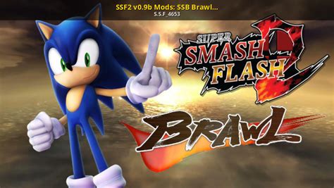 Ssf2 V09b Mods Ssb Brawl Sonic Update 2 Super Smash Flash 2 Mods