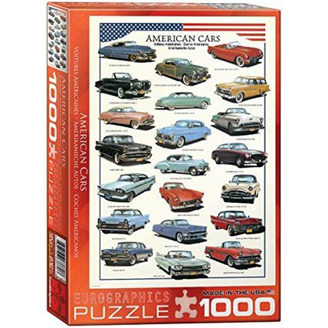 Eurographics American Cars Of The Fifties 1000 Piece Puzzle Old Cars