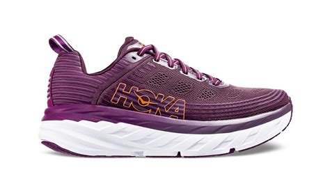 Hoka One One Lace Bondi 6 Running Shoe In Purplewhite Purple Save