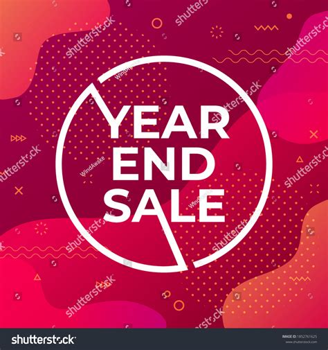 Year End Sale Banner Template Stock Vector Royalty Free 1852761625